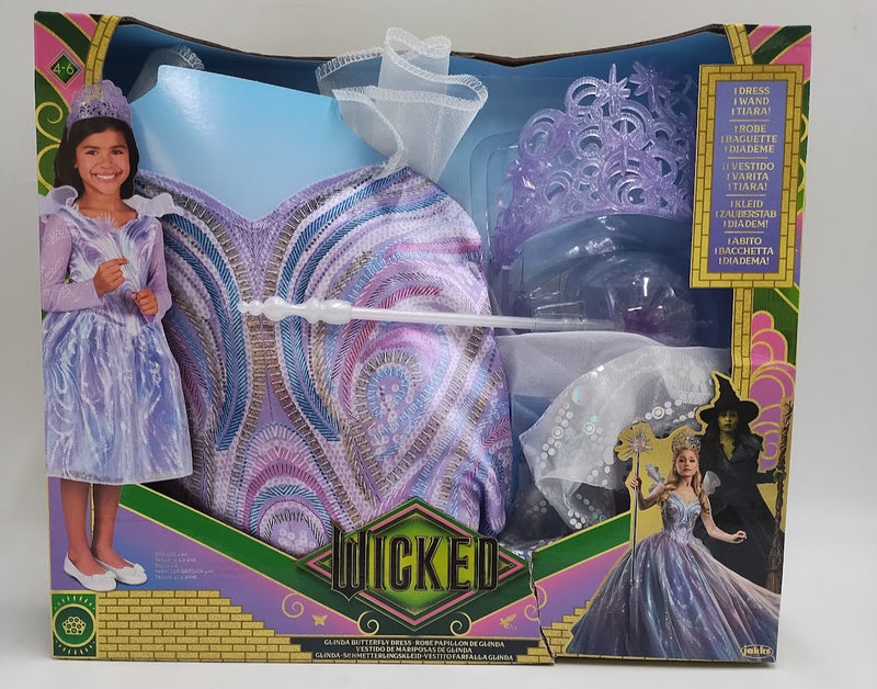 Wicked Glinda's Butterfly Dress 4-6X SEE DETAILS