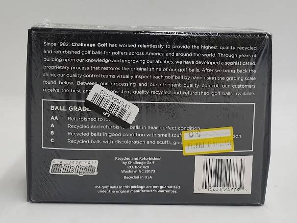 Refurbished Challenge Golf Callaway Chrome Soft AA Golf Balls 12pk