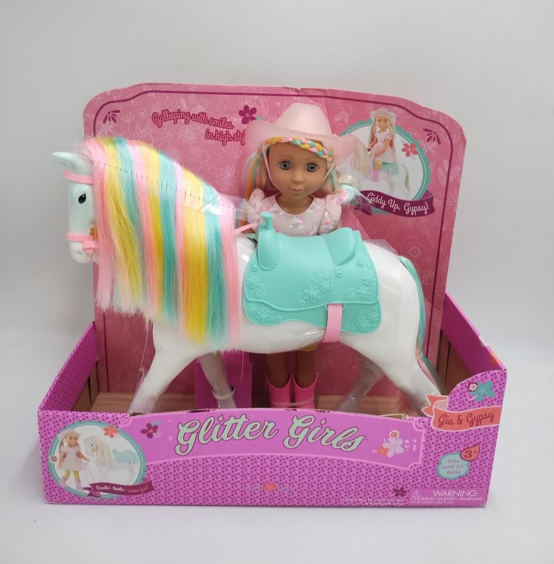 Glitter Girls 14" Doll and Toy Horse Gia & Gypsy SEE DETAILS