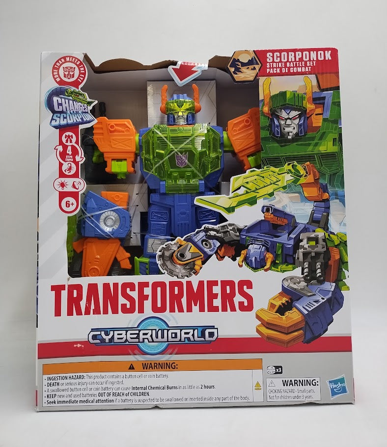 Transformers CYBERWORLD Scorponok Strike Battle Set SEE DETAILS