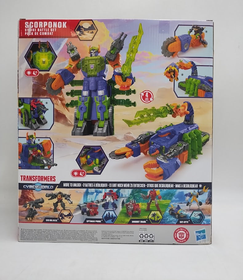 Transformers CYBERWORLD Scorponok Strike Battle Set SEE DETAILS