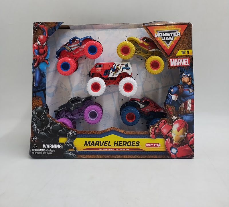 Monster Jam Marvel Heroes 5-Pack SEE DETAILS