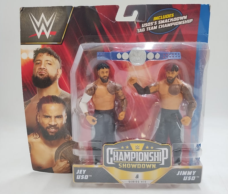 WWE Jimmy and Jey Uso Championship Showdown Figure 2pk SEE DETAILS