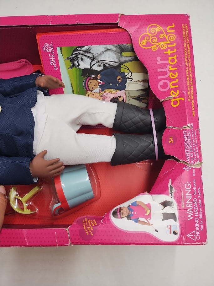 Our Generation Rashida with Book & Outfit Posable Horseback Riding Doll SEE DETAILS