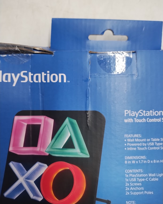 Playstation Icon Wall Desk LED Light SEE DETAILS