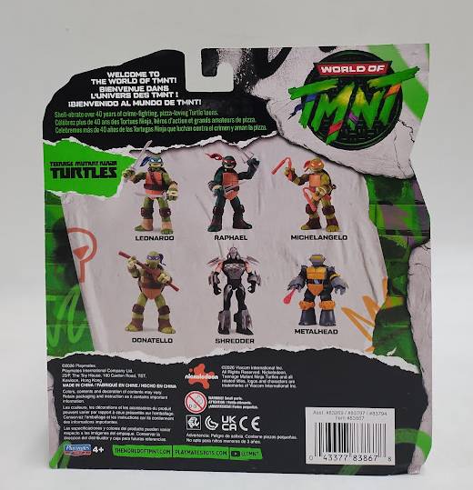 Teenage Mutant Ninja Turtles World of TMNT Michelangelo Action Figure SEE DETAIL