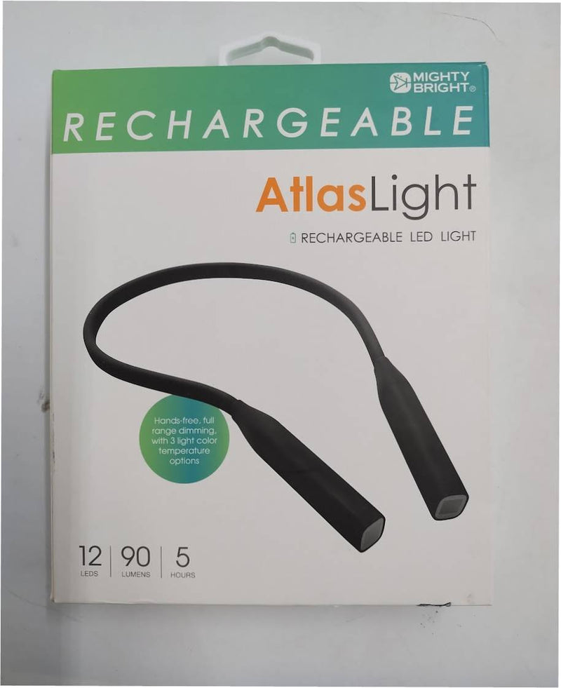 WITHit Mighty Bright Rechargeable LED Atlas Neck Light - Black