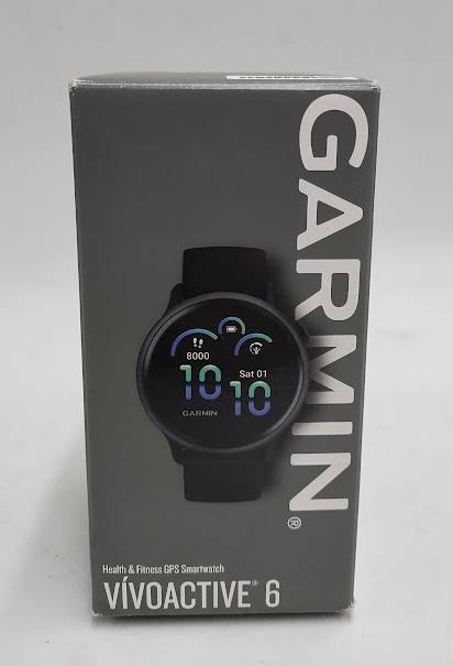 Garmin Vivoactive 6 Smartwatch Slate with Black Band **PRE OWNED**