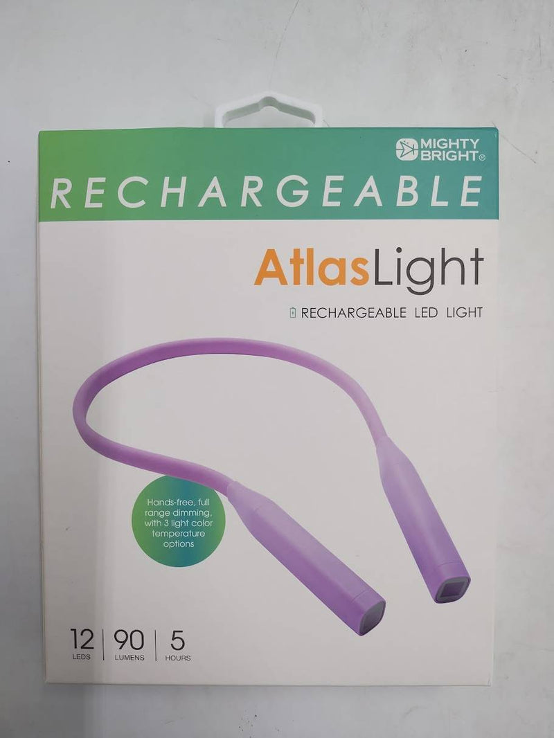 WITHit Mighty Bright Rechargeable LED Atlas Neck Light - Lavender