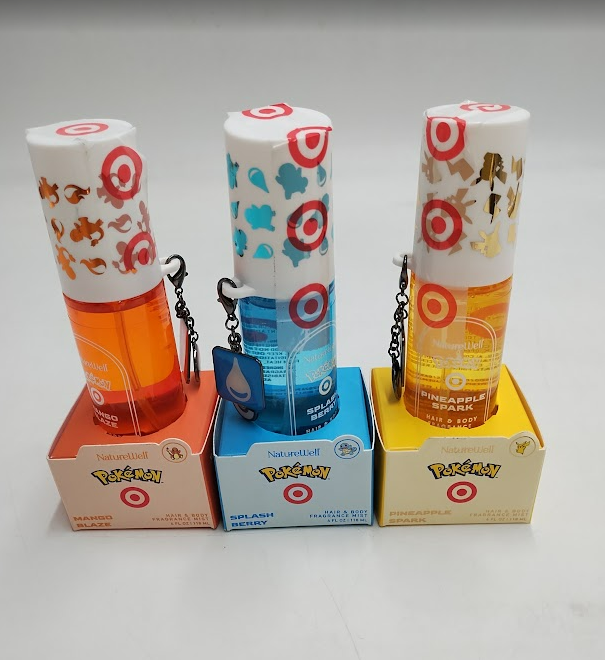 LOT OF 3 NatureWell Fragrance PINEAPPLE MANGO BLAZE SPLASH BERRY Pokemon xTarget