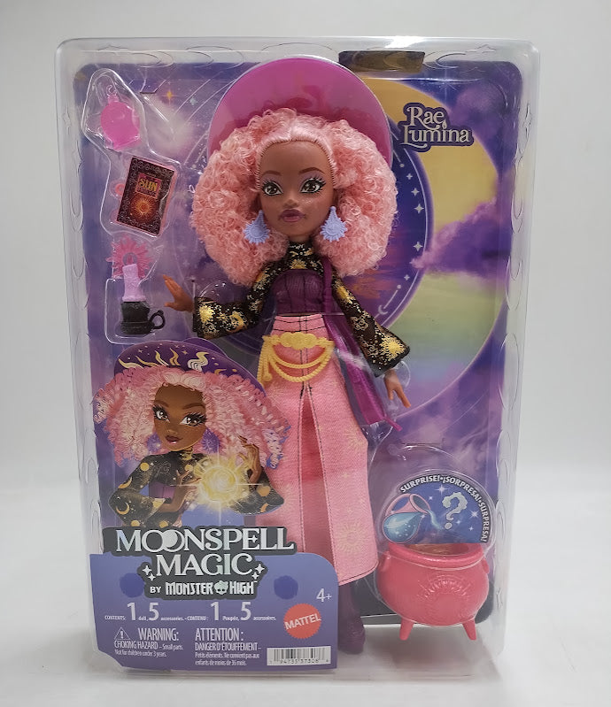Moonspell Magic by Monster High Rae Lumina Fashion Doll Sun Witch with Accessories