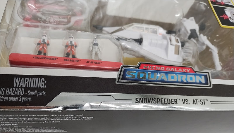 Star Wars Micro Galaxy Squadron Retro Snowspeeder vs AT-ST Jazwares SEE DETAILS
