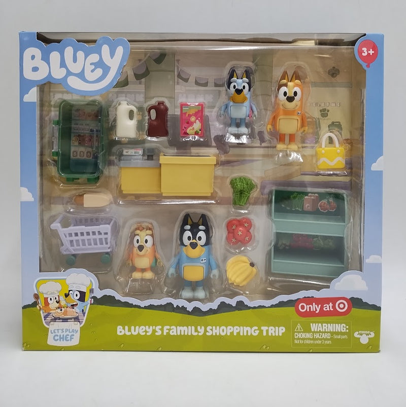 Bluey Let's Play Chef Family Shopping Trip Mini Figure SEE DETAILS