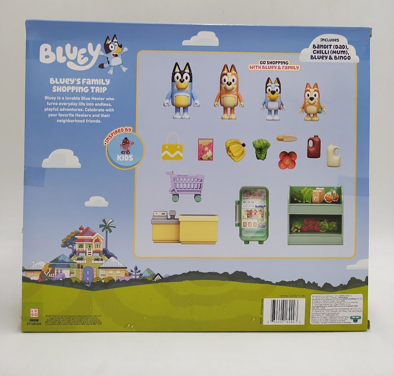 Bluey Let's Play Chef Family Shopping Trip Mini Figure SEE DETAILS