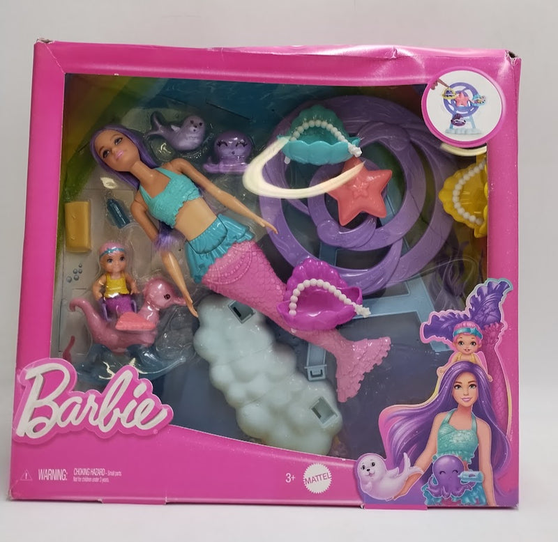 Barbie Mermaid Doll Nurturing Playset with Merbaby Octopus and Seal SEE DETAILS