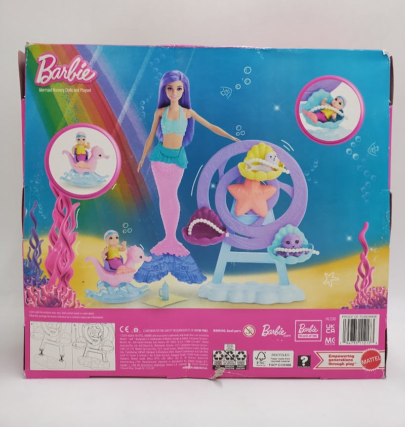 Barbie Mermaid Doll Nurturing Playset with Merbaby Octopus and Seal SEE DETAILS