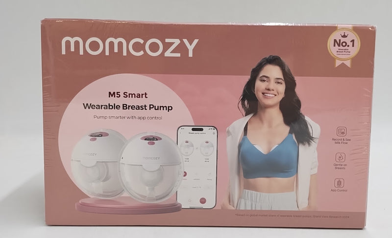Momcozy M5 Smart Core Double Wearable Breast Pump NEW SEALED