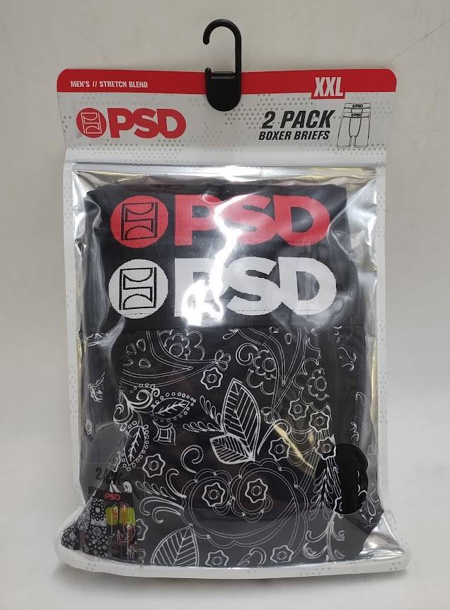 PSD Men's Paisley Print Briefs - Neon XXL