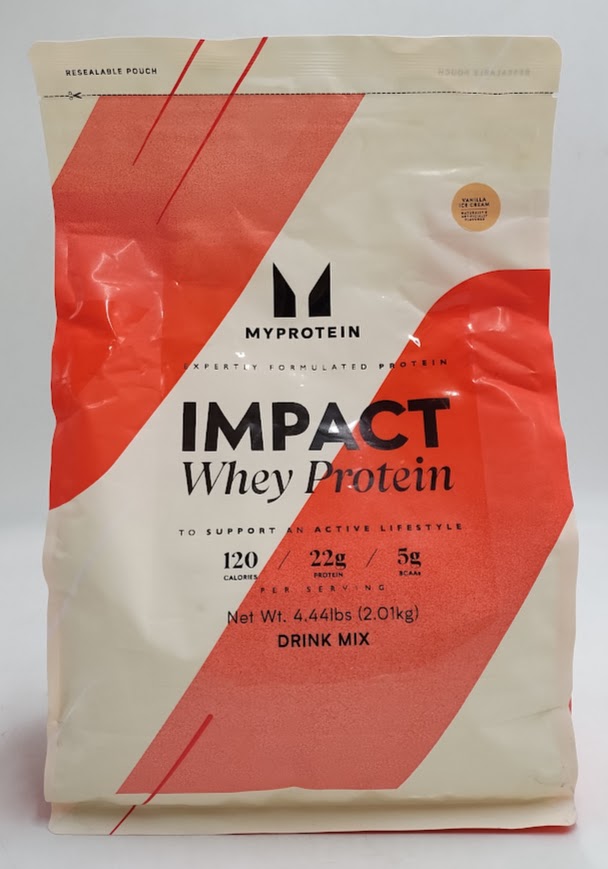 Myprotein Impact Whey Protein, Vanilla Ice Cream, 65 Servings EXP 10/2027