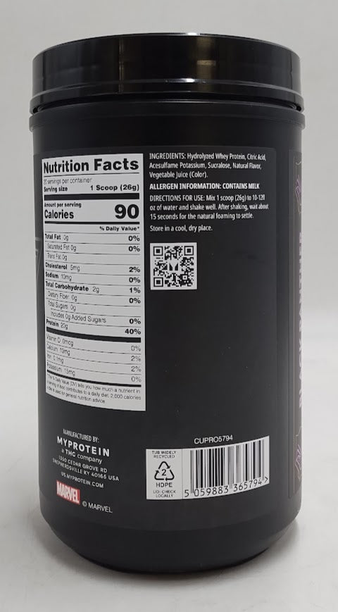Myprotein Clear Whey Isolate Protein Powder - Marvel - Mixed Berry EXP 09/2027
