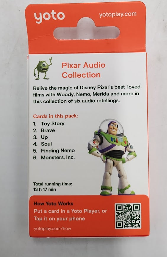 Yoto Pixar Audio Collection 6pk Audio Cards *ADD 3 TO YOUR CART & 1 IS FREE!*