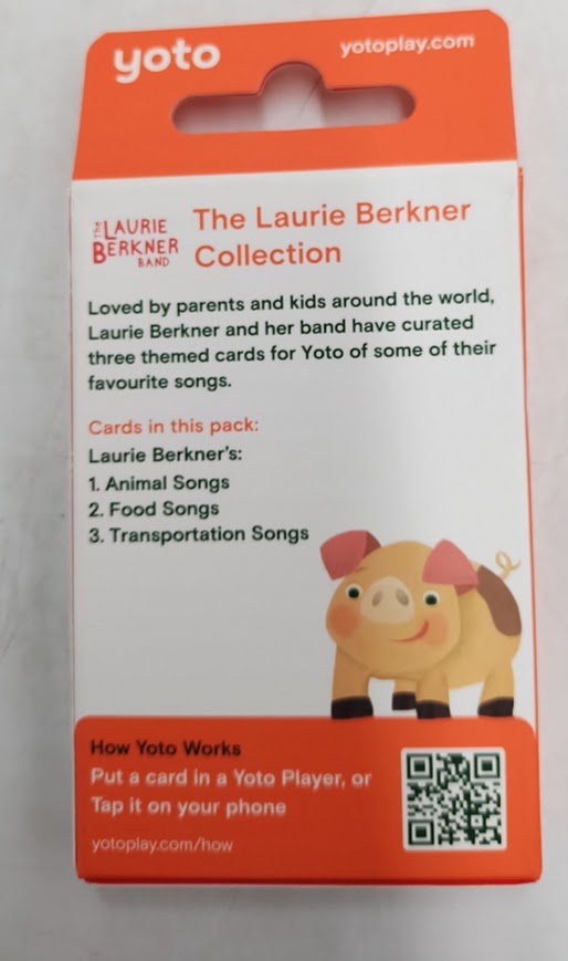 Yoto The Laurie Berkner Audio Card Collection (3 Card Pack) *ADD 3 TO YOUR CART & 1 IS FREE!*