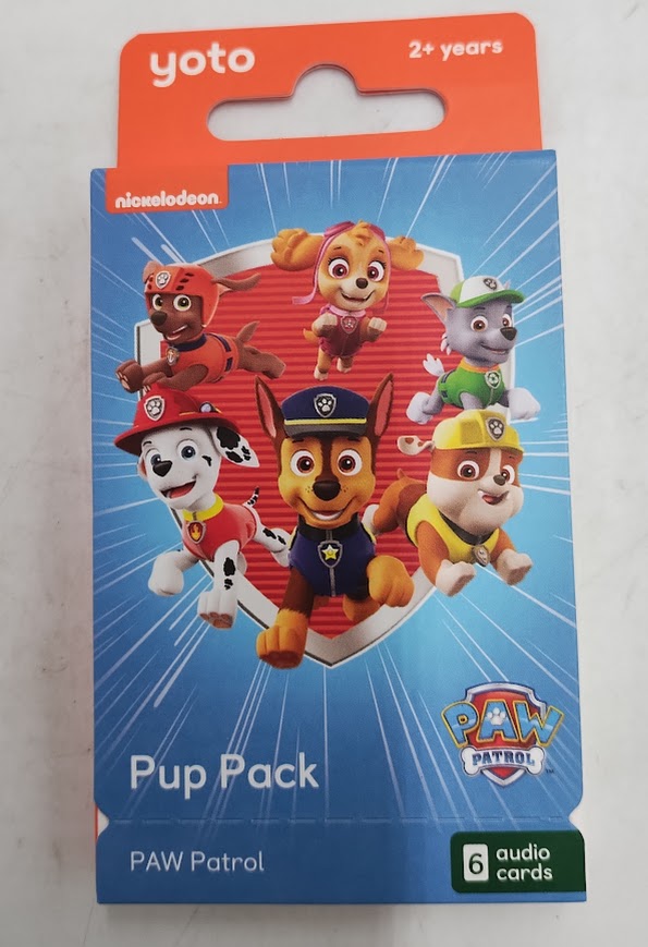 Yoto PAW Patrol Pup Pack Audio Card Collection (6 Card Pack) *ADD 3 TO YOUR CART & 1 IS FREE!*