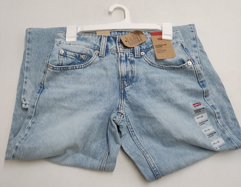 Levi's Women's Superlow Jeans 24" Waist Midweight Denim