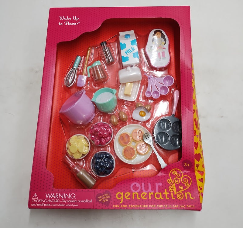 Our Generation Wake Up to Flavor Pancake Accessory Set for 18" Dolls SEE DETAILS