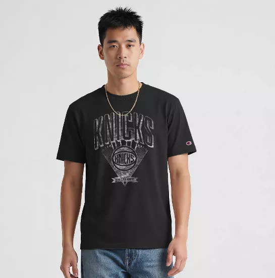 NBA Champion New York Knicks Black T-Shirt - L