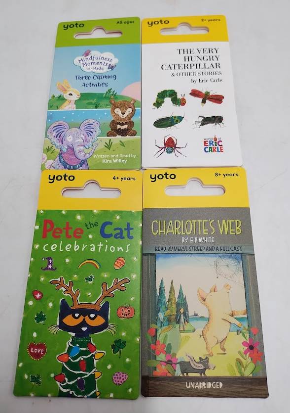 LOT OF 4 !! Yoto Audio Cards