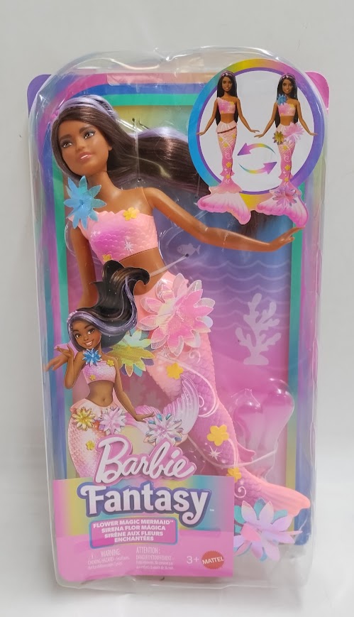 Barbie Flower Magic Mermaid Toy Doll with Surprise Blooming Flowers SEE DETAILS