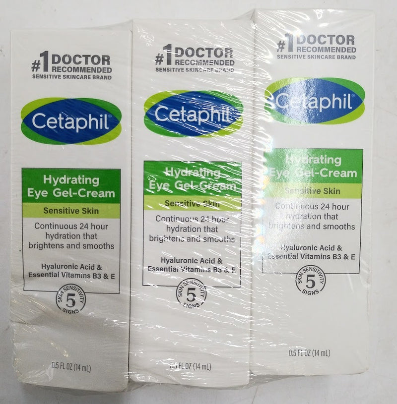 LOT OF 3 Cetaphil Hydrating Eye Gel with Hyaluronic Acid - 0.5 fl oz?