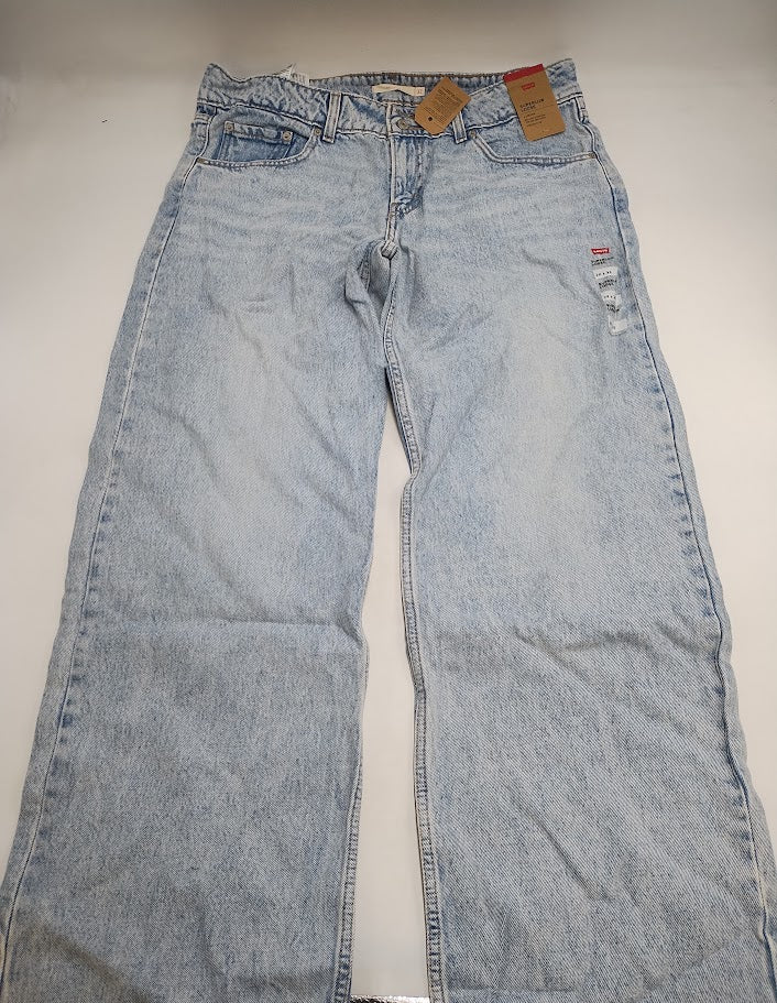 Levi's Women's Low-Rise Superlow Loose Jeans - Abraided Art 32