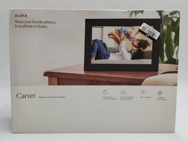 Aura Home Carver 10" Digital Wifi Frame-Charcoal SEE DETAILS