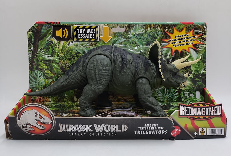 Jurassic World Reimagined Triceratops Roaring Dinosaur Figure SEE DETAILS