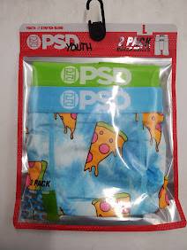 PSD Boys' 2pk Pizza Blast Boxer Briefs Underwear - Green/Blue L