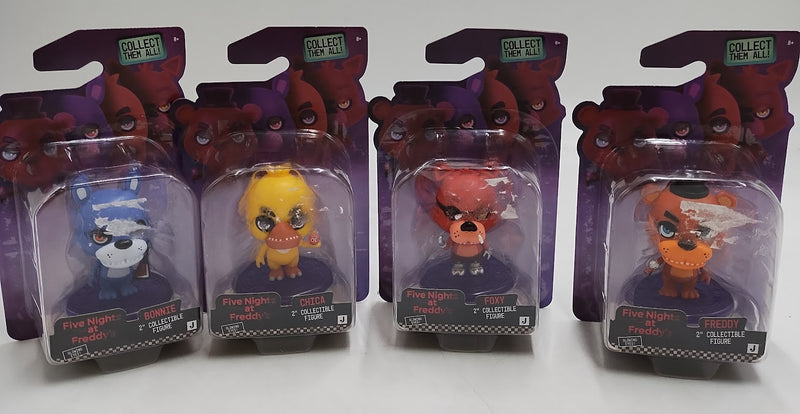 4 PACK!! Five Nights at Freddy's 2" Creepy Cuties Mini Figures