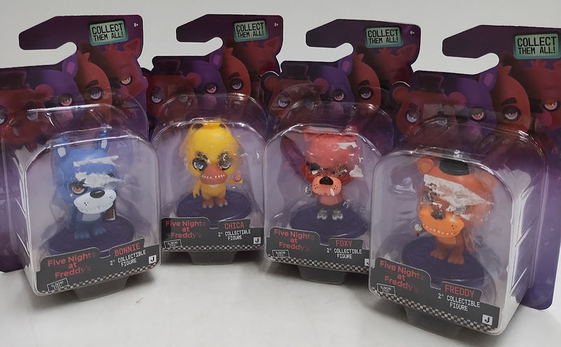4 PACK!! Five Nights at Freddy's 2" Creepy Cuties Mini Figures