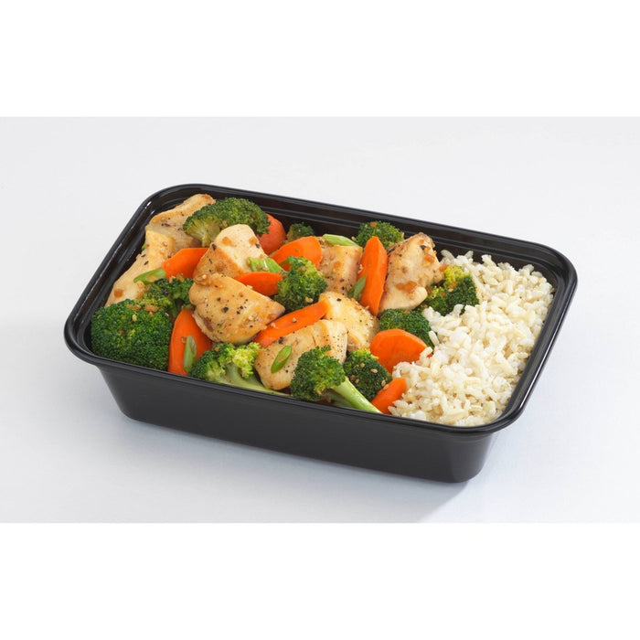 Good Cook Meal Prep Black Containers + Lids - 10ct