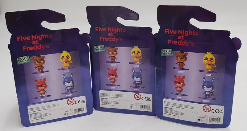 3 PACK!!! Five Nights at Freddy's 2" Creepy Cuties Classic Freddy Mini Figure