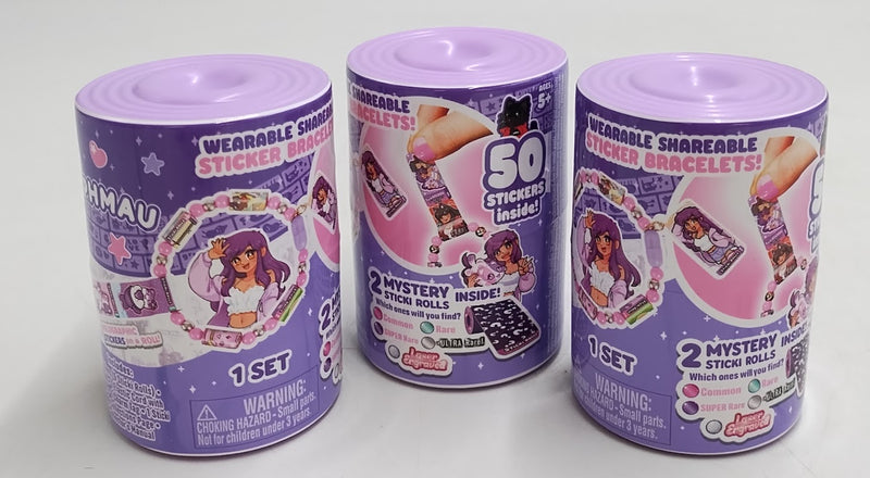 3 PACK!! Sticki Rolls Aphmau Sticki Band Capsule: Craft Activity Kit