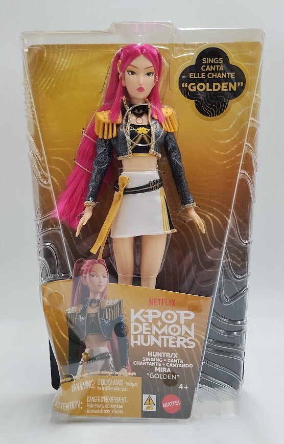 KPop Demon Hunters HUNTR/X Mira Golden Singing Doll 5 Posable Joints SEE DETAILS