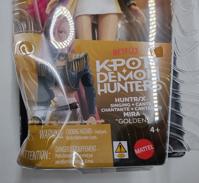 KPop Demon Hunters HUNTR/X Mira Golden Singing Doll 5 Posable Joints SEE DETAILS