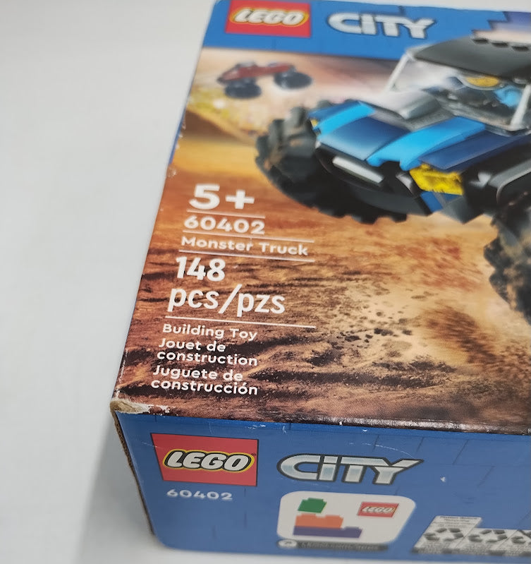LEGO City Blue Monster Truck Off-Road Toy, Mini Monster Truck 60402 SEE DETAILS