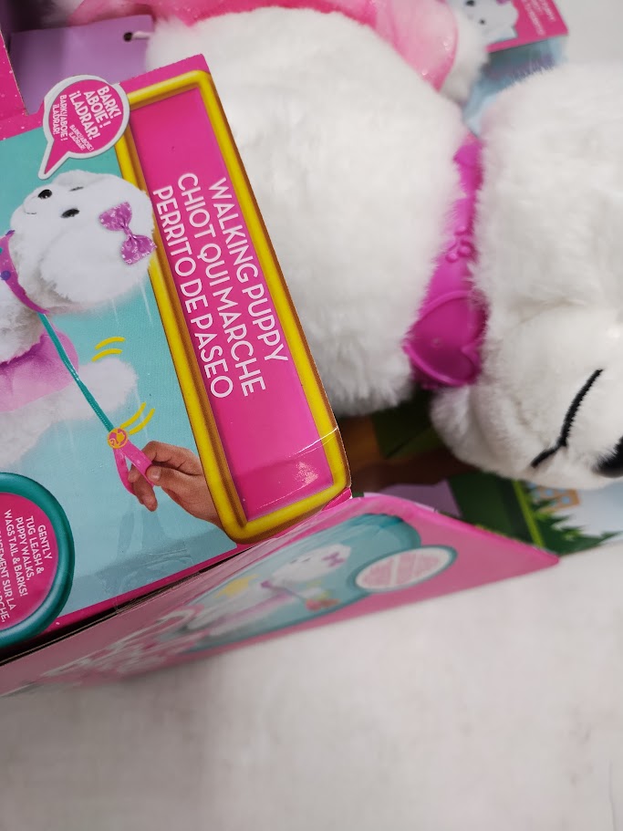 Barbie Walking Puppy Plush Toy 10pc Interactive Pet Playset SEE DETAILS