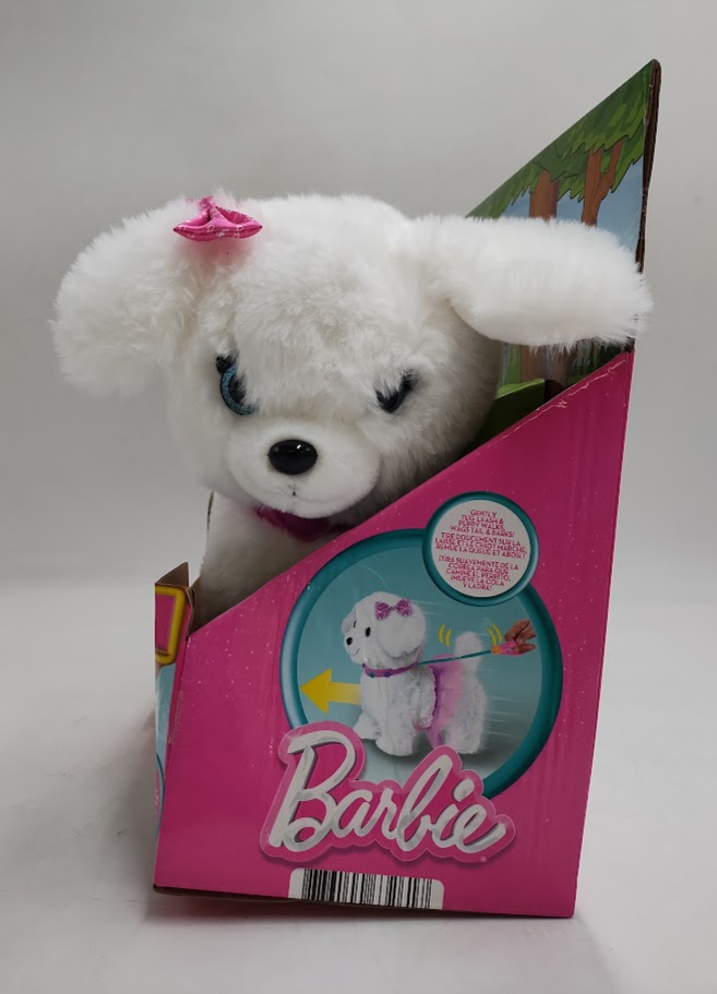Barbie Walking Puppy Plush Toy 10pc Interactive Pet Playset SEE DETAILS