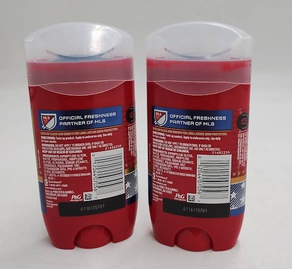 LOT OF 2 !! Old Spice Red Collection MLS Victory 30 Deodorant