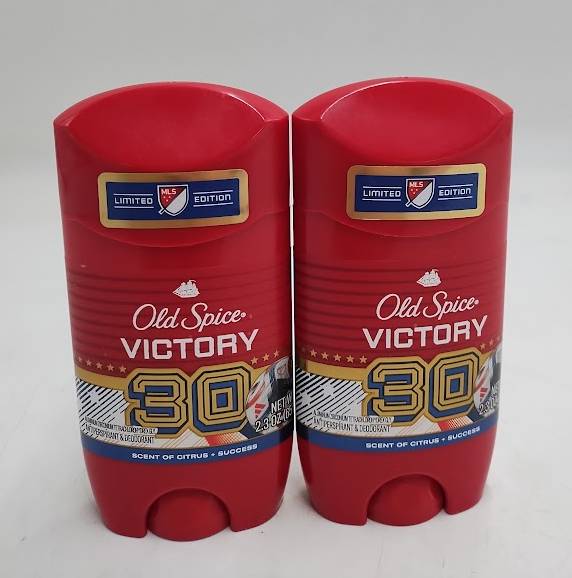 LOT OF 2 !!! Old Spice Red Collection MLS Victory 30 IS Deodorant