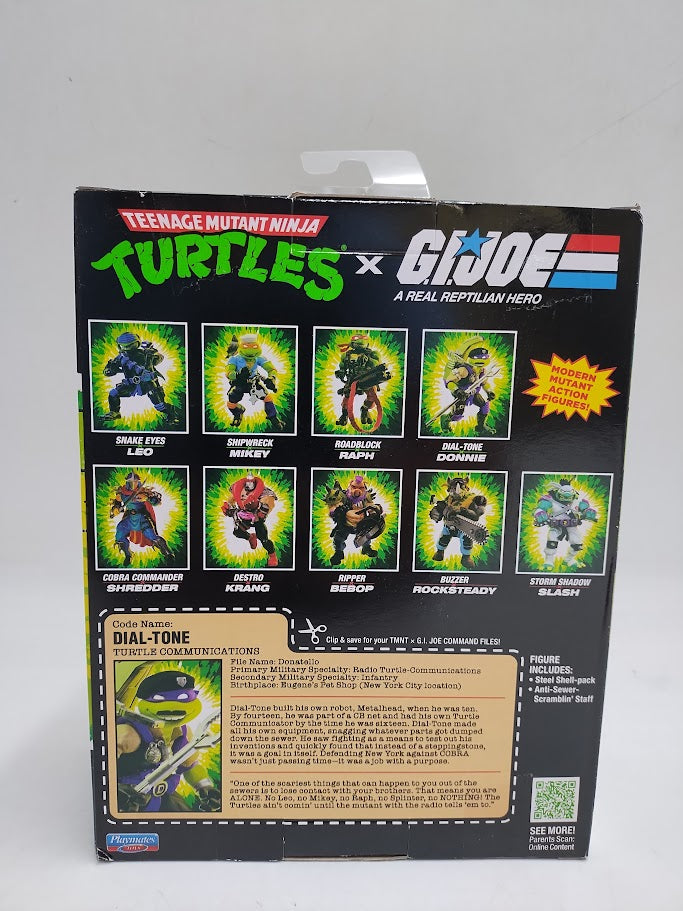 Teenage Mutant Ninja Turtles GI Joe Mashup Figure Donnie SEE DETAILS